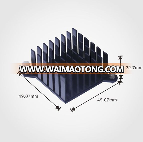 Black Anodized OEM Aluminum Profile Extrusion/ Extrusion Aluminum Heatsink